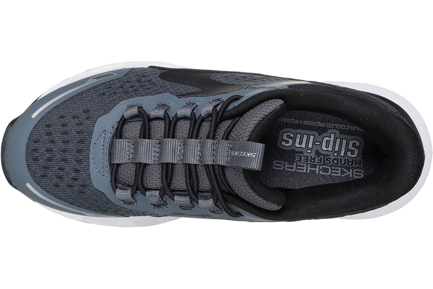 Skechers Slip-Ins Glide-Step Vista Charcoal/Black Boys Sports
