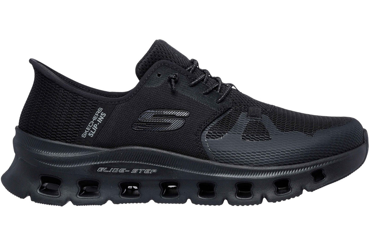 skechers glide step pro mens sports black right side