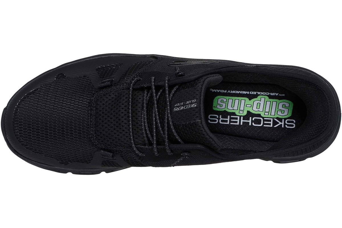 skechers glide step pro mens sports black top up
