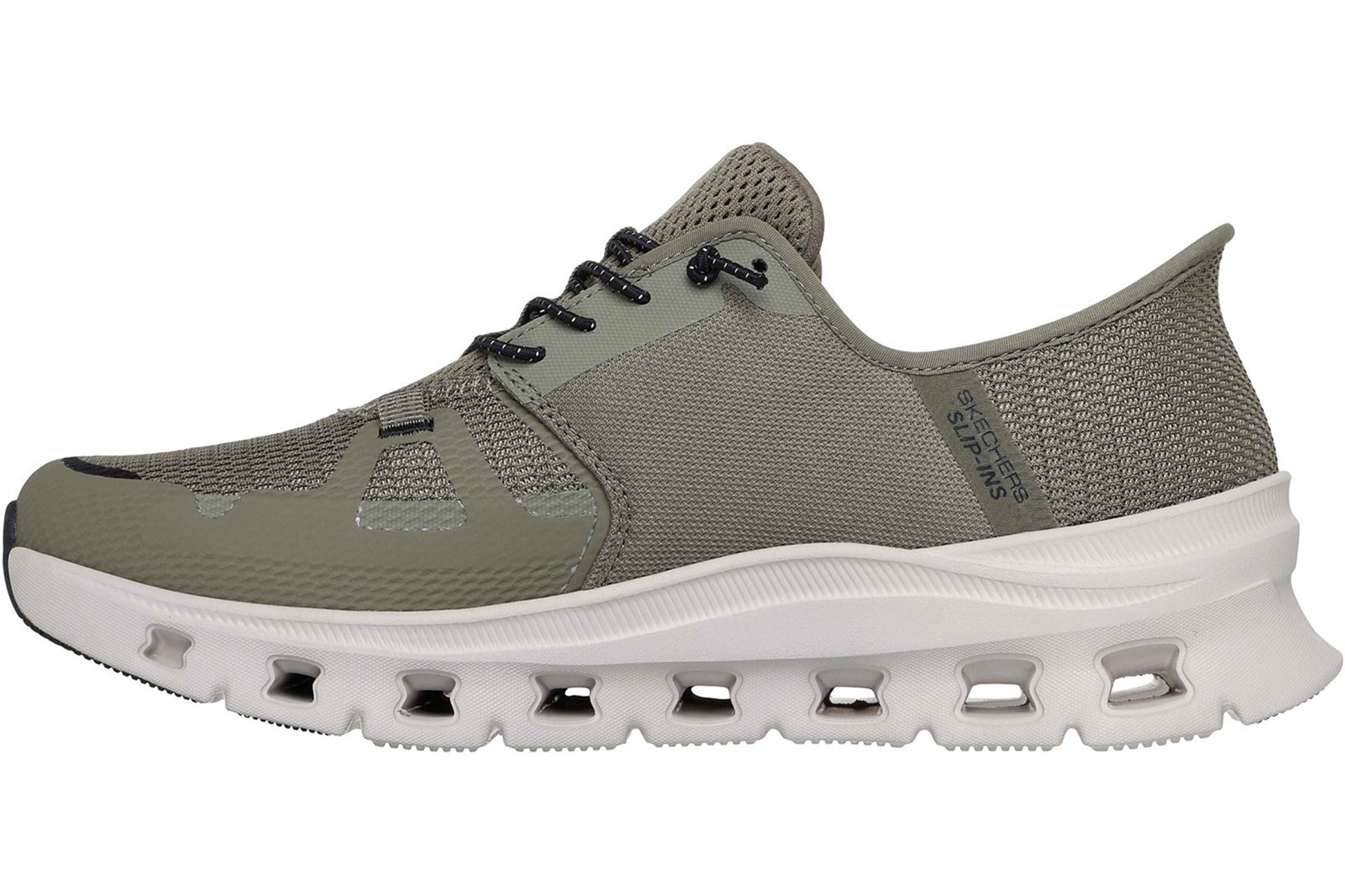 skechers-glide-step-pro-mens-sports-olive-black-left-side