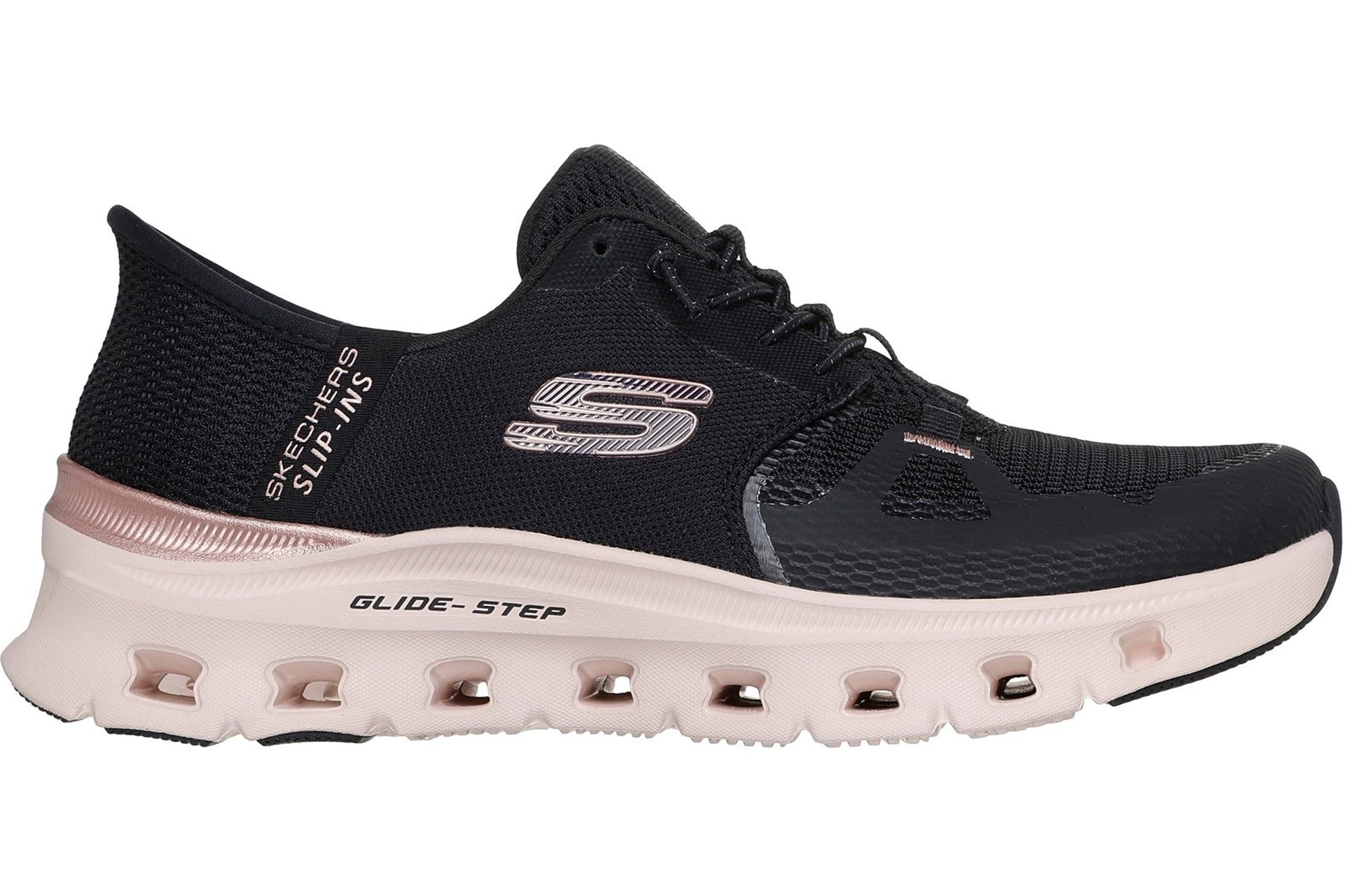 skechers-glide-step-pro-radiant-stride-black-mesh-rose-gold-trim_3