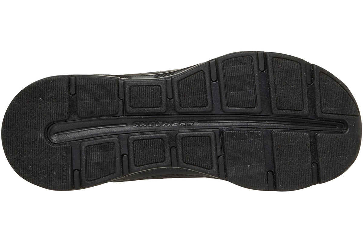 Skechers Glide Step Vista Lane Black/Black Sole Girls Shoes