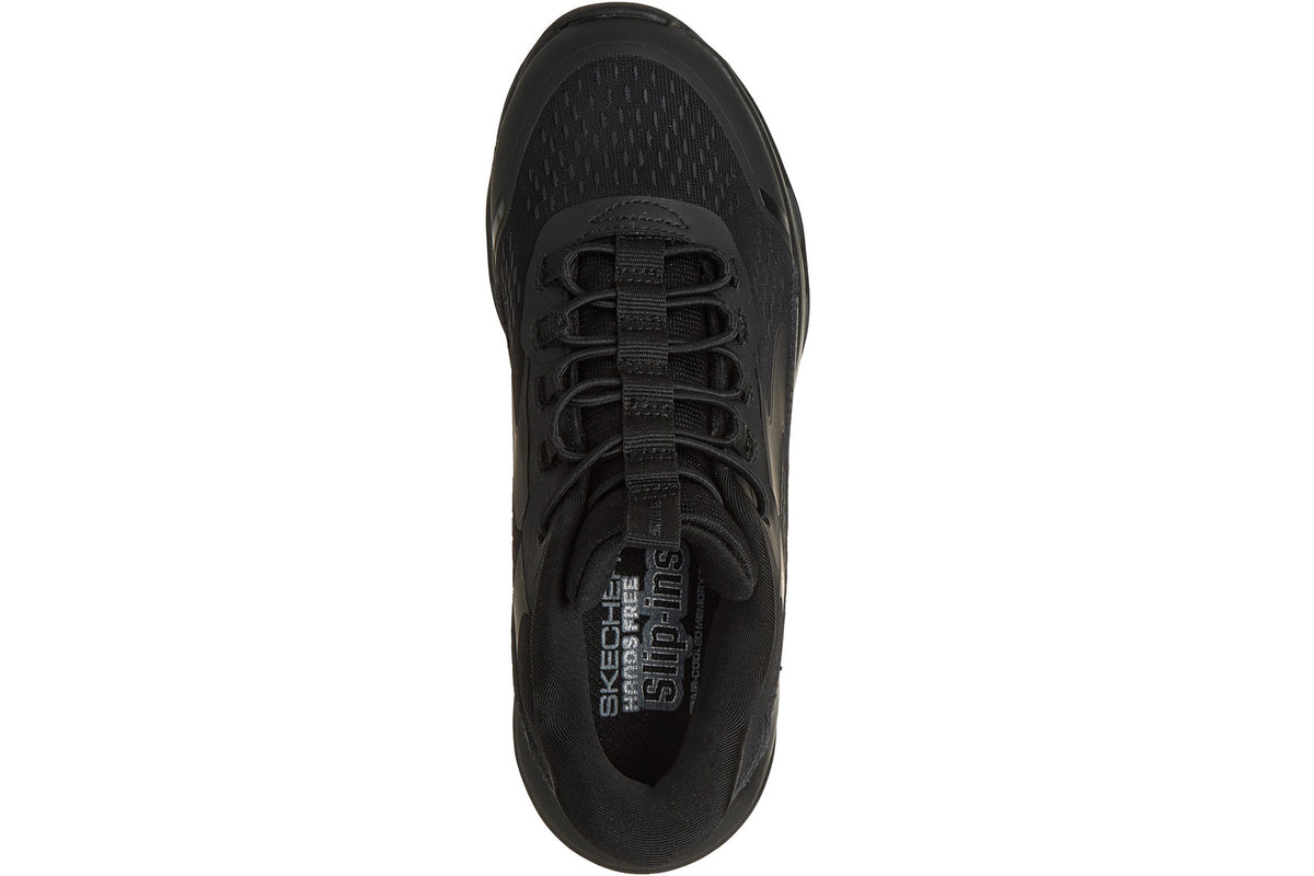 Skechers Glide Step Vista Lane Black/Black Sole Girls Shoes