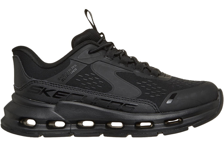 Skechers Glide Step Vista Lane Black/Black Sole Girls Shoes