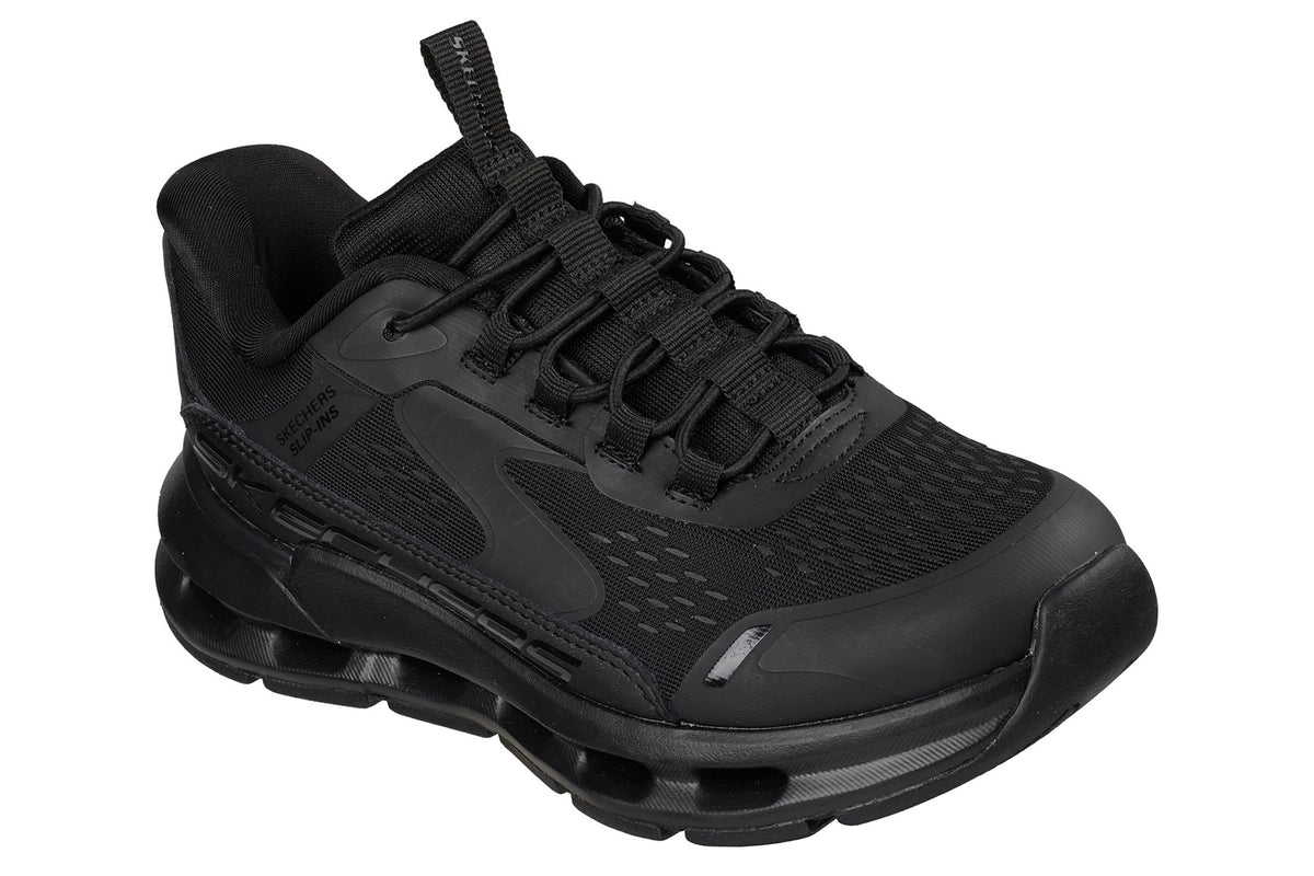 Skechers Glide Step Vista Lane Black/Black Sole Girls Shoes