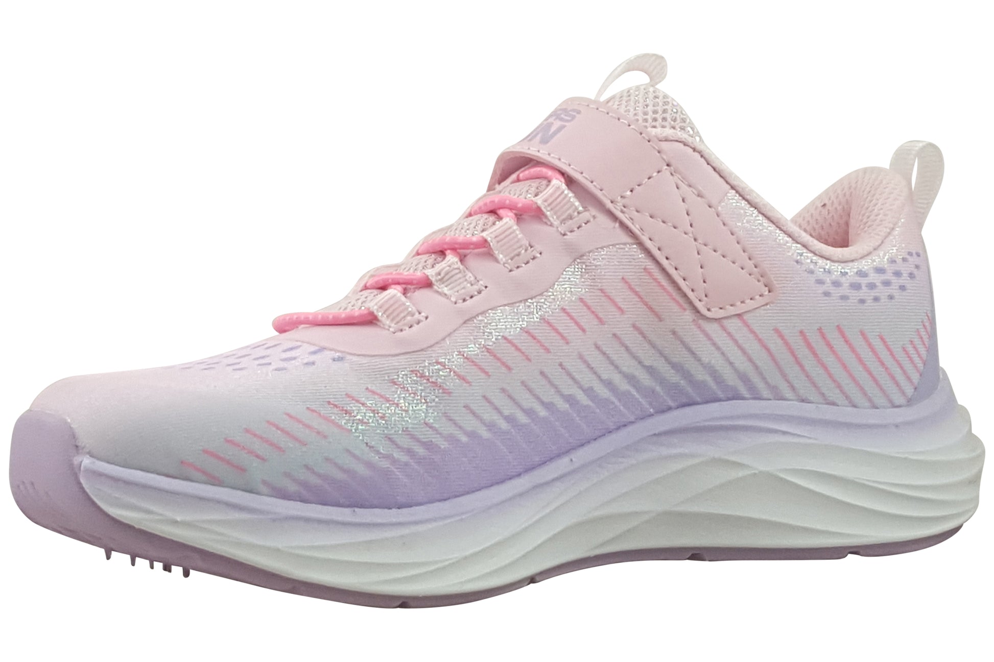skechers-glitter-soul-girls-trainers-light-pink-multi-left