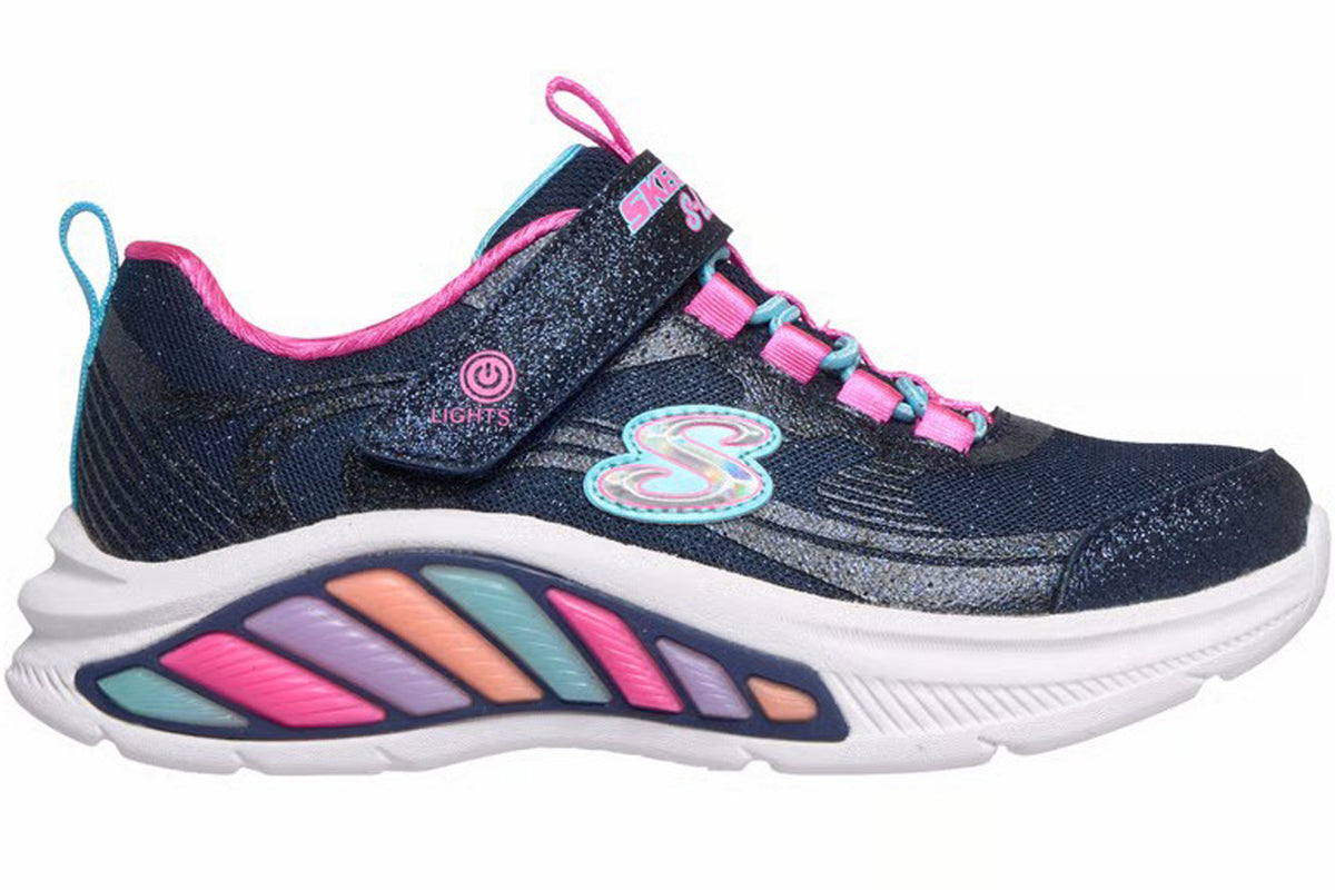 Skechers Glitzy Glow 303726LC Navy/Multi Girls Sports