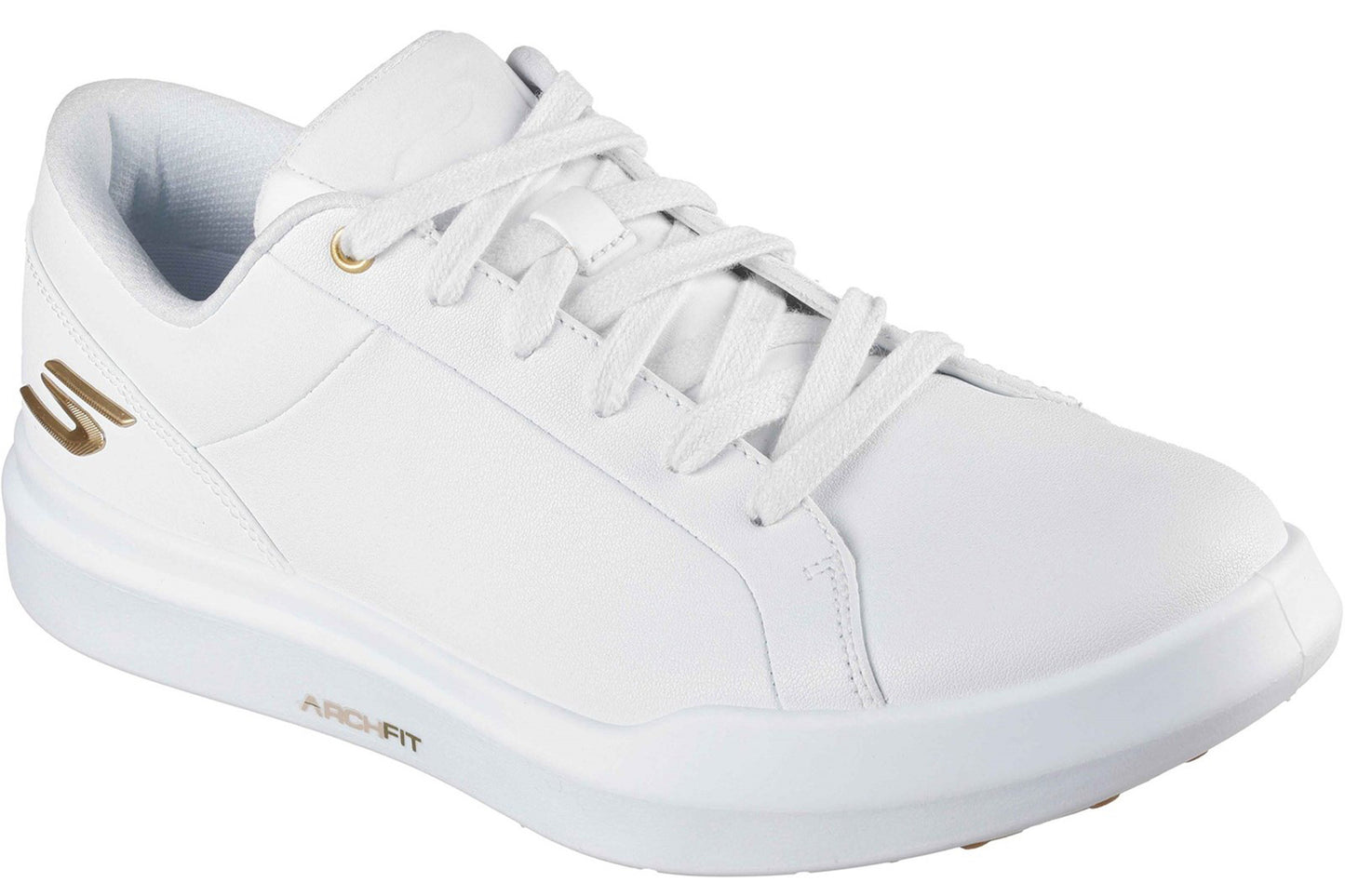 Skechers Go Golf Drive 6 Golf Train White/Gold Womens Fashion Trainers