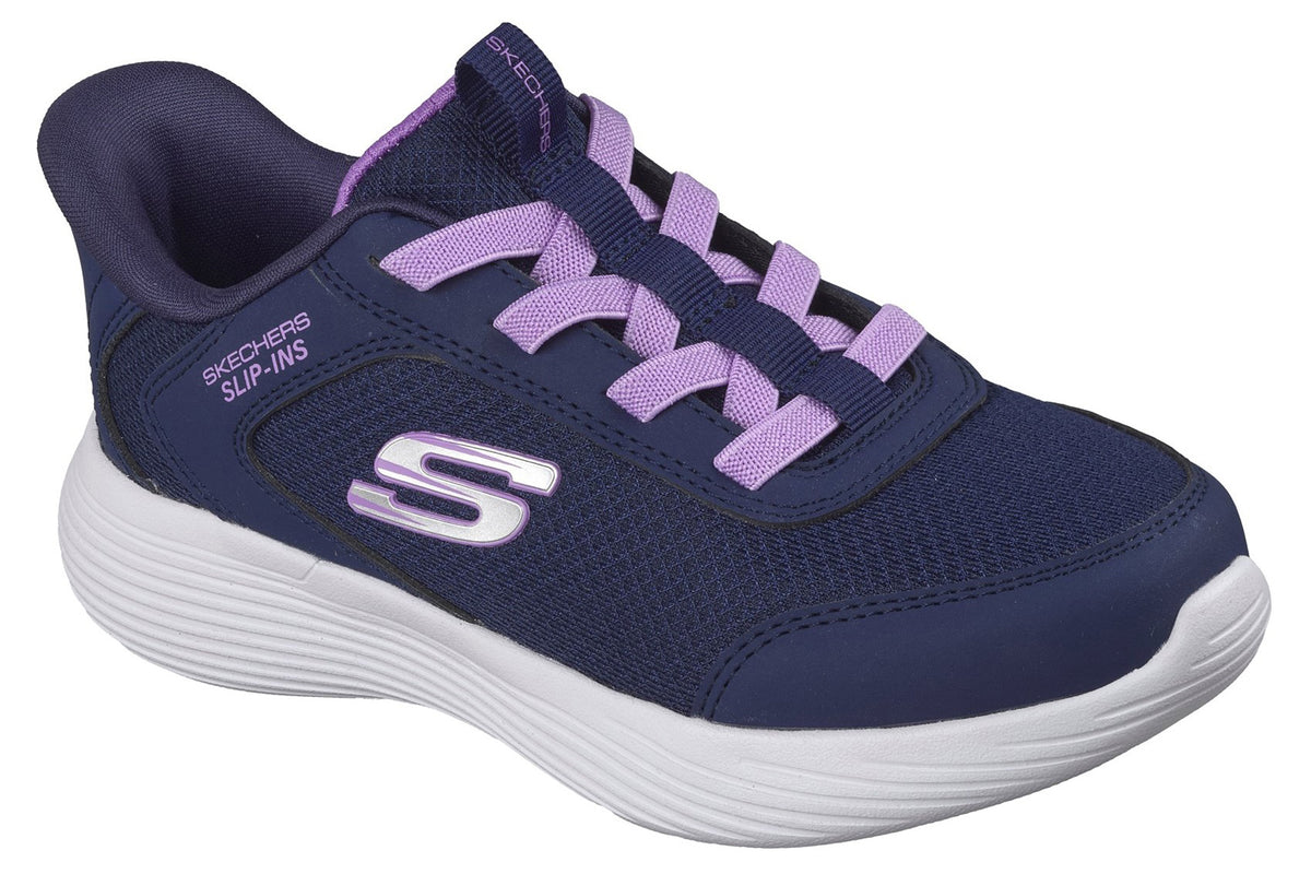Skechers Go Run 400 V2 Navy Synthetic/Lavender Trim Girls Sports