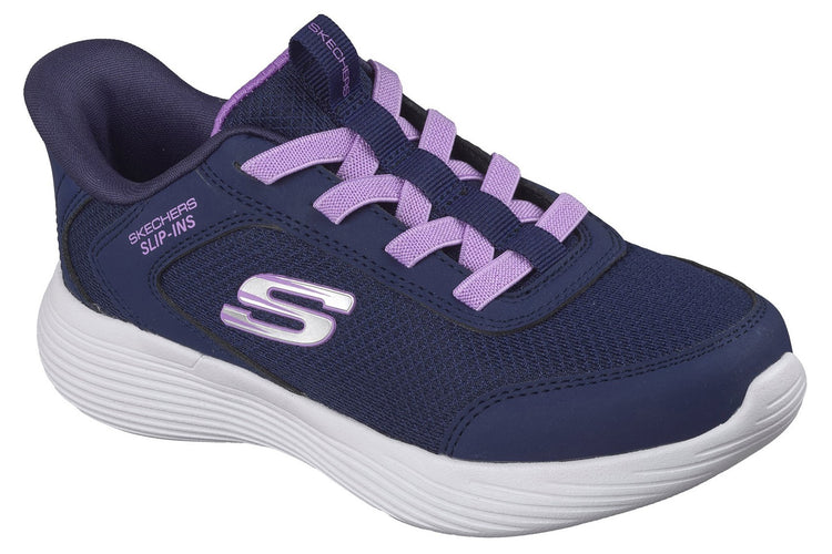 Skechers Go Run 400 V2 Navy Synthetic/Lavender Trim Girls Sports