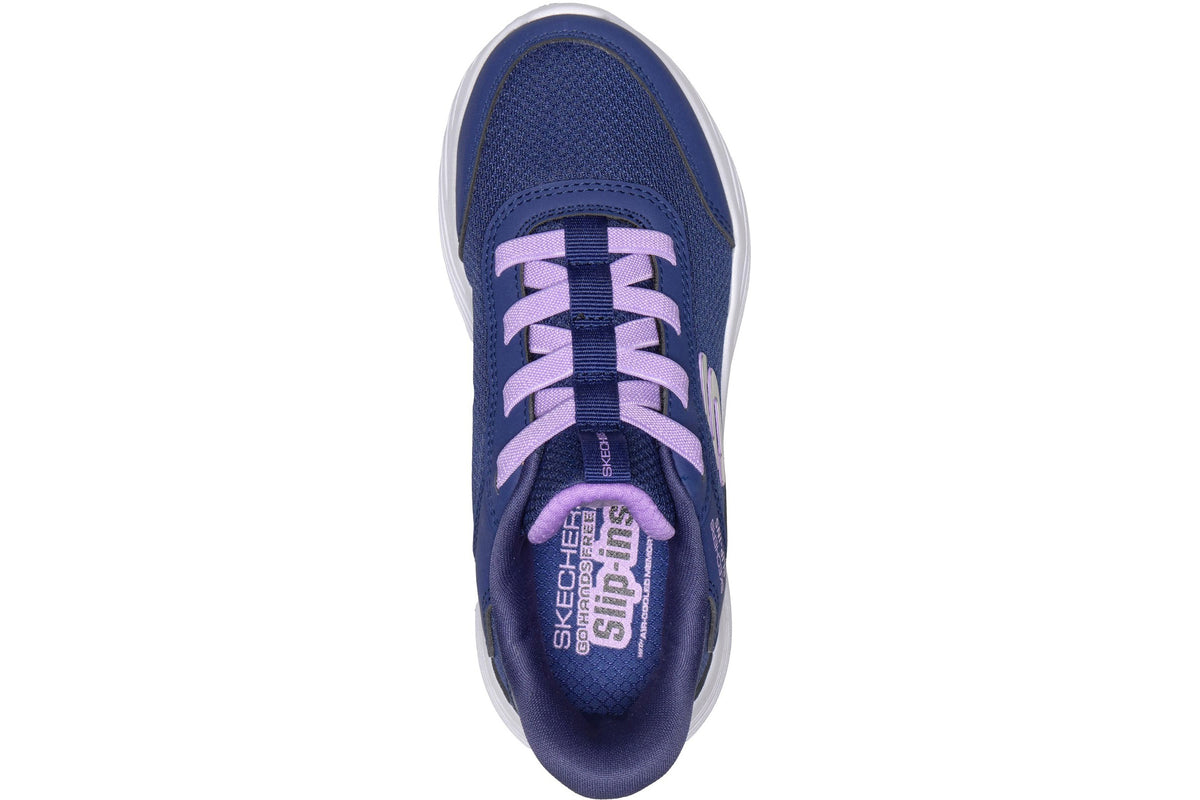 Skechers Go Run 400 V2 Navy Synthetic/Lavender Trim Girls Sports