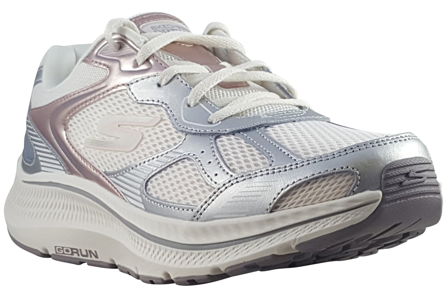 skechers go run consistent 128633 off white trainers right