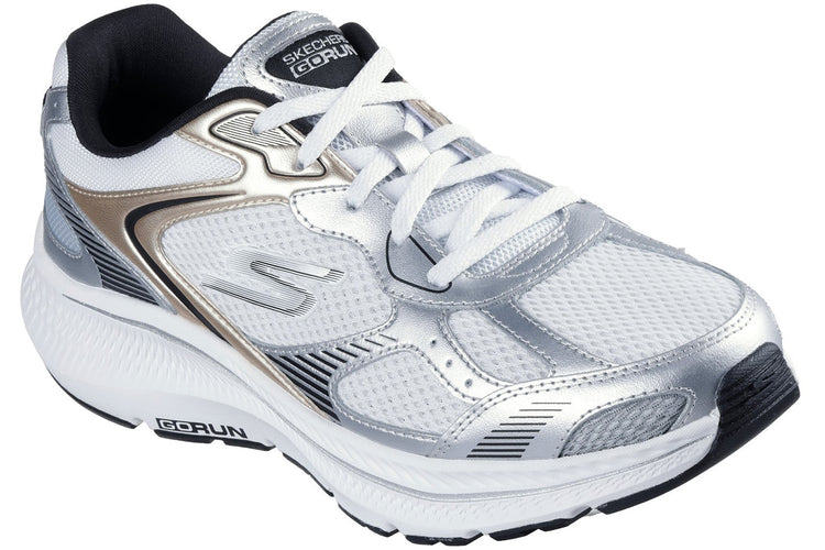 Skechers GO RUN Consistent 2.0 Volt White/Silver/Black Womens Sports