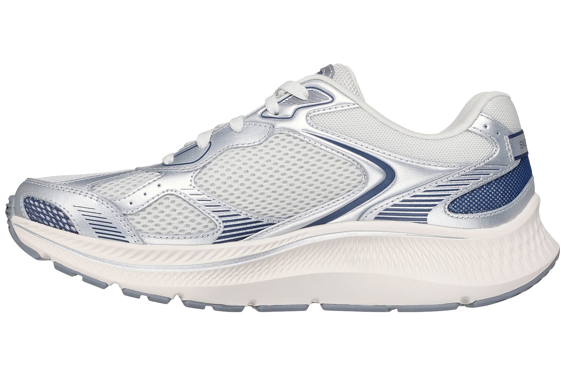skechers-go-run-consistent-2-0-volt-silver-navy-ladies-sports-left
