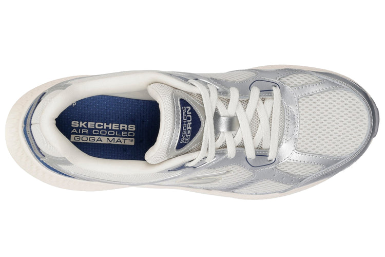 Skechers Go Run Consistent 128633 Silver/Navy Womens Sports