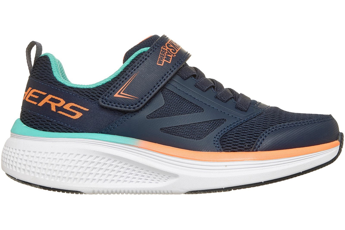 Skechers Go Run Elevate 2 Where Navy/Orange & Blue Trim Boys Sports
