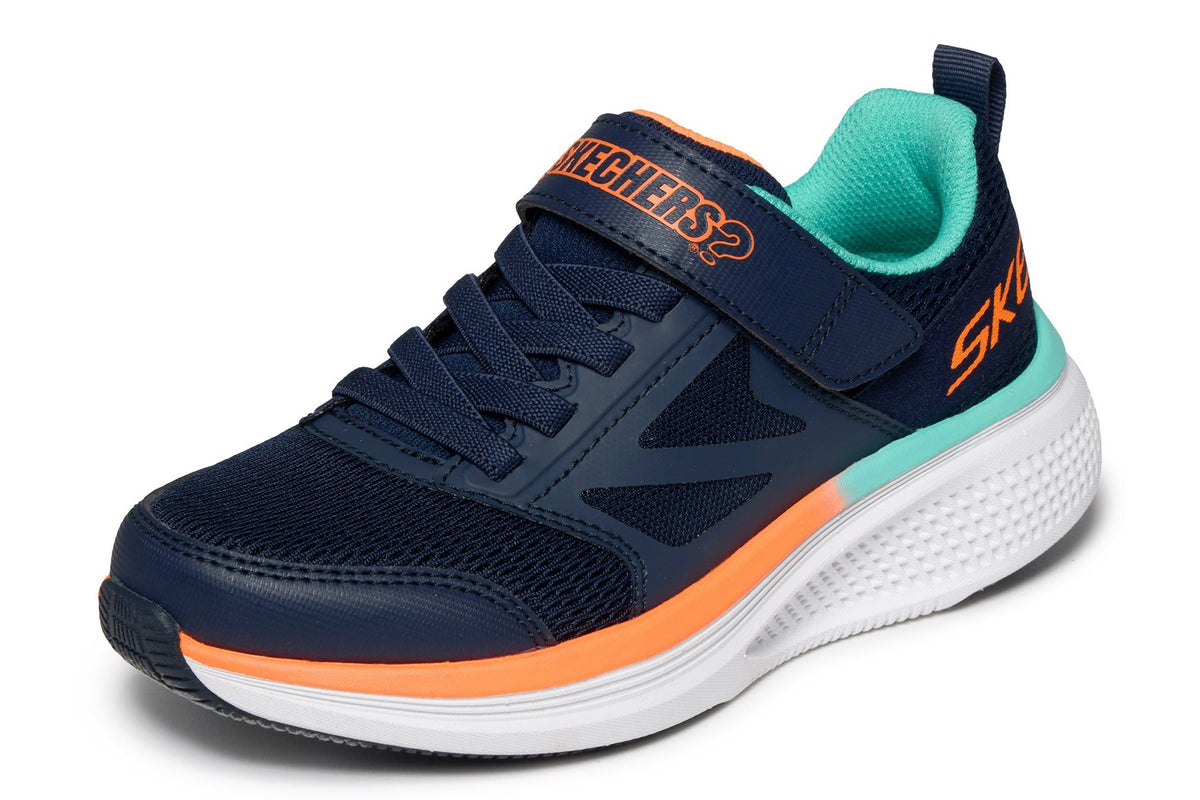 Skechers Go Run Elevate 2 Where Navy/Orange & Blue Trim Boys Sports