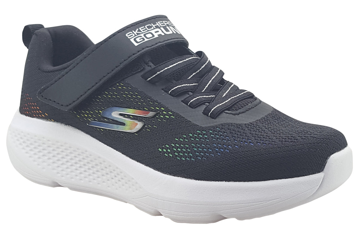skechers go run elevate 303922l black multi trainers right