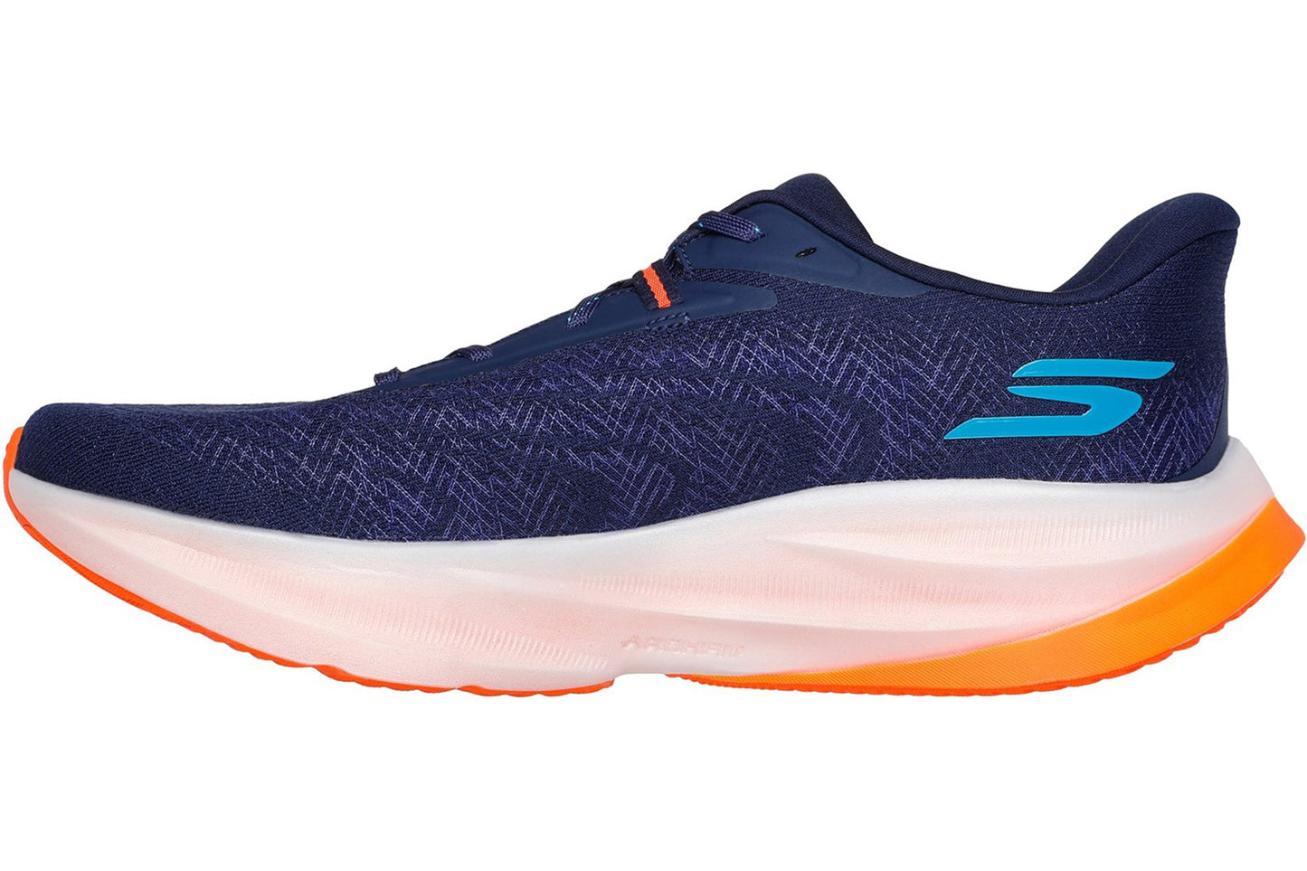 Skechers GO RUN Ride 12 Navy/Orange Mens Trainers