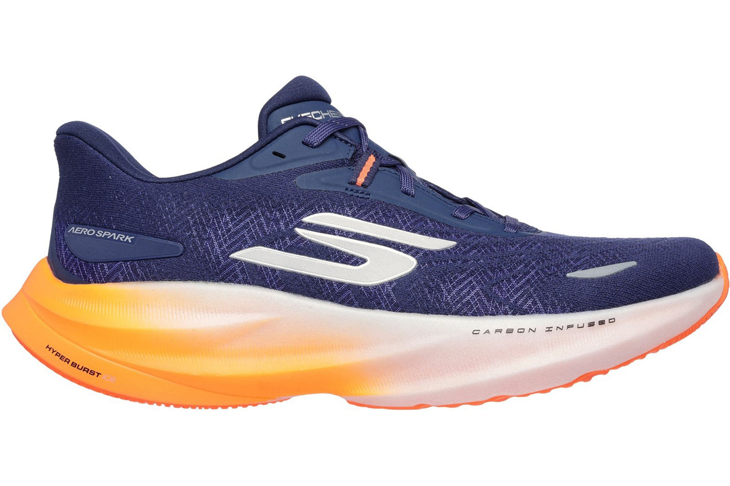 Skechers GO RUN Ride 12 Navy/Orange Mens Trainers