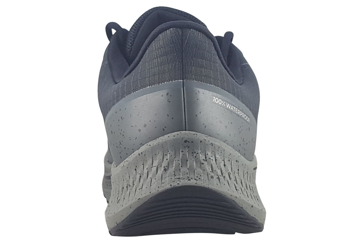 skechers go run tent charcoal trainers back