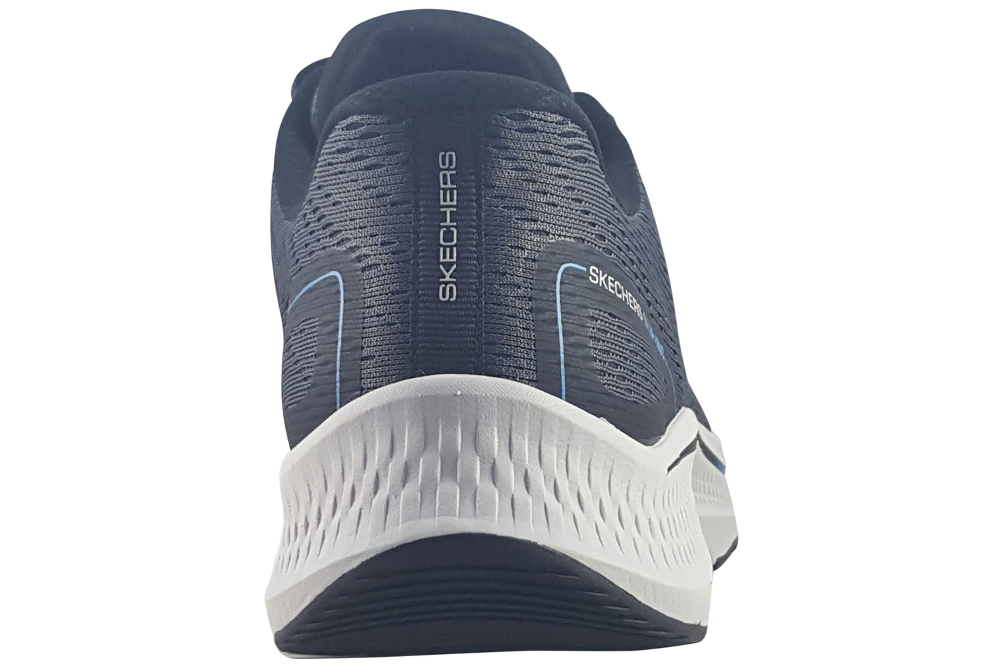 skechers go run world charcoal black trainers back