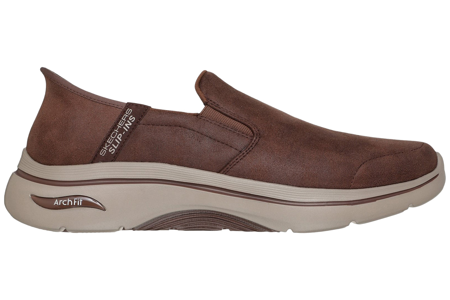 Skechers Go Walk Arch Fit 2.0 Quest Brown Mens Trainers