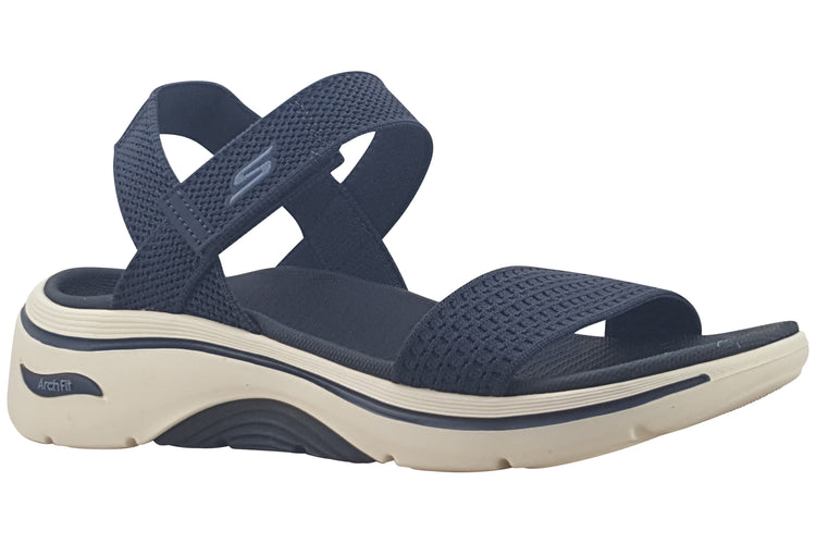 Skechers Go Walk Arch Fit 140874 Navy Womens Sandals