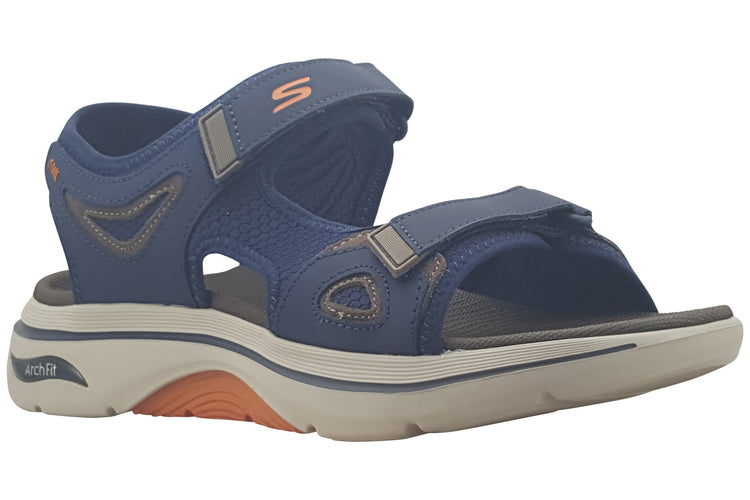 Skechers Go Walk Arch 229309 Navy Mens Sandals