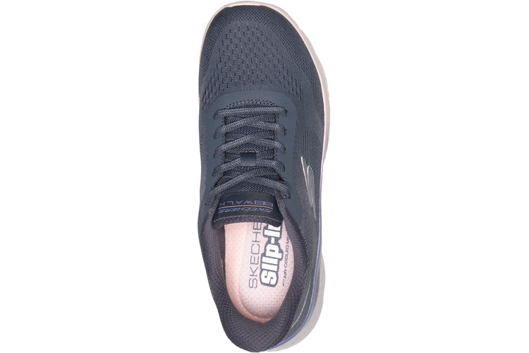 Skechers Slip-Ins Go Walk Flex Azriel Charcoal Textile/Trim Womens Fashion Trainers