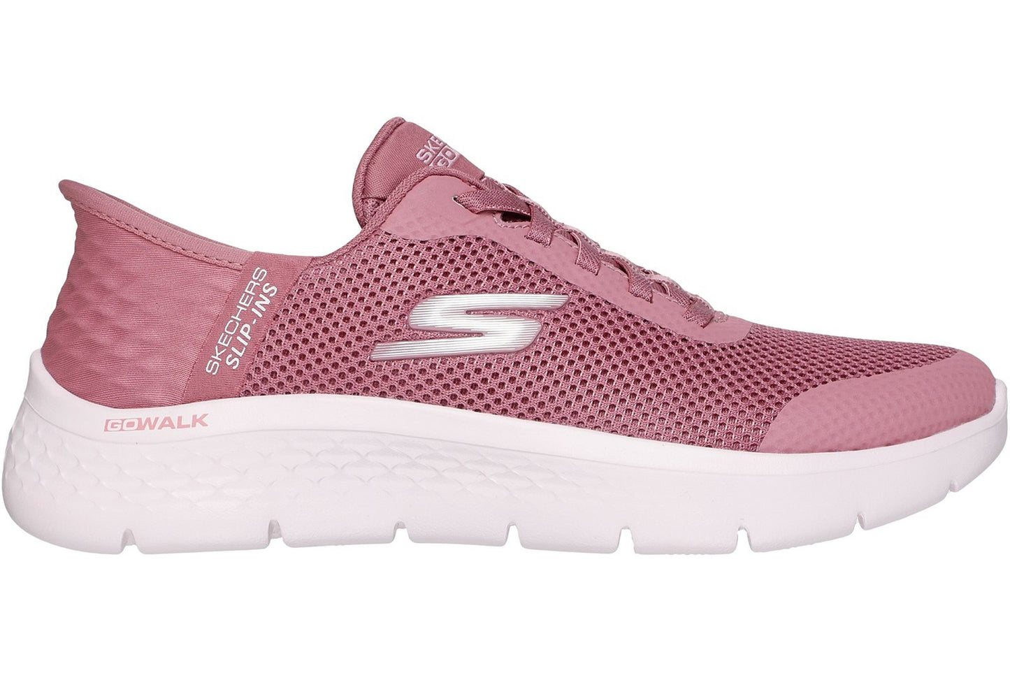 Skechers Slip-Ins Go Walk Flex Grand Entry Rose Textile/Trim Womens Fashion Trainers