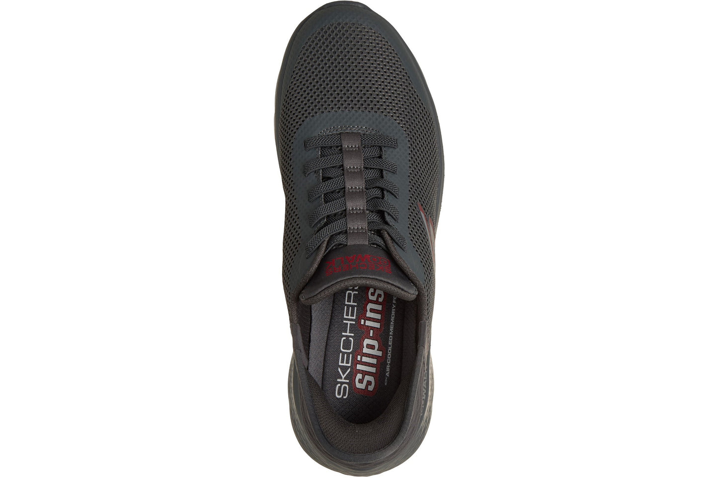 Skechers Slip-Ins Go Walk Flex Hands Up Dark Grey Mens Trainers