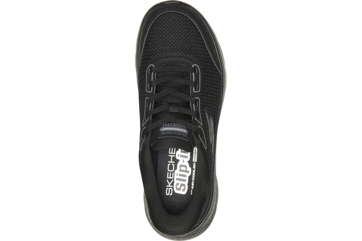 Skechers Slip-Ins Go Walk Flex Mabel Black Textile/Trim Womens Fashion Trainers