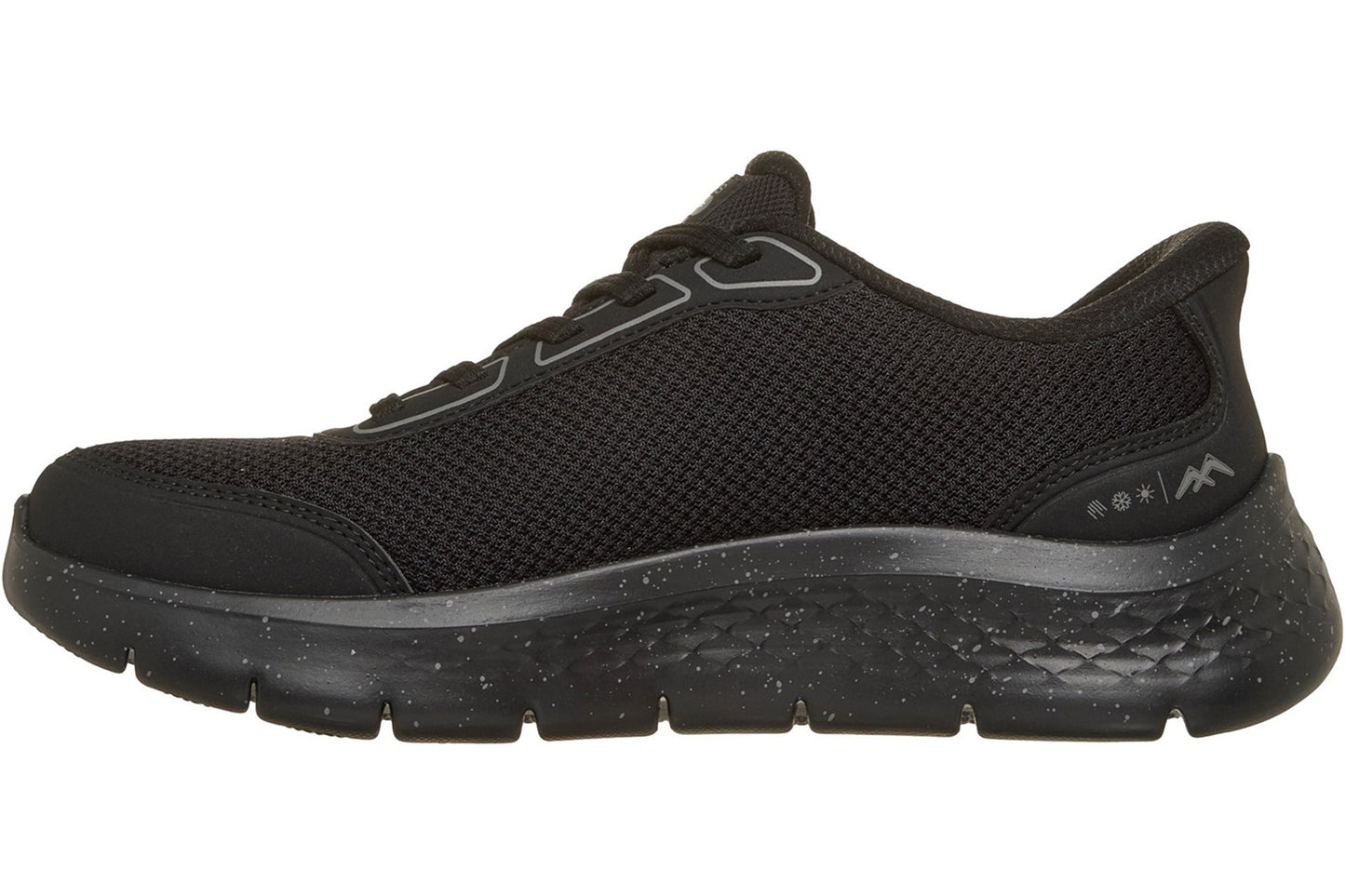 Skechers Slip-Ins Go Walk Flex Mabel Black Textile/Trim Womens Fashion Trainers