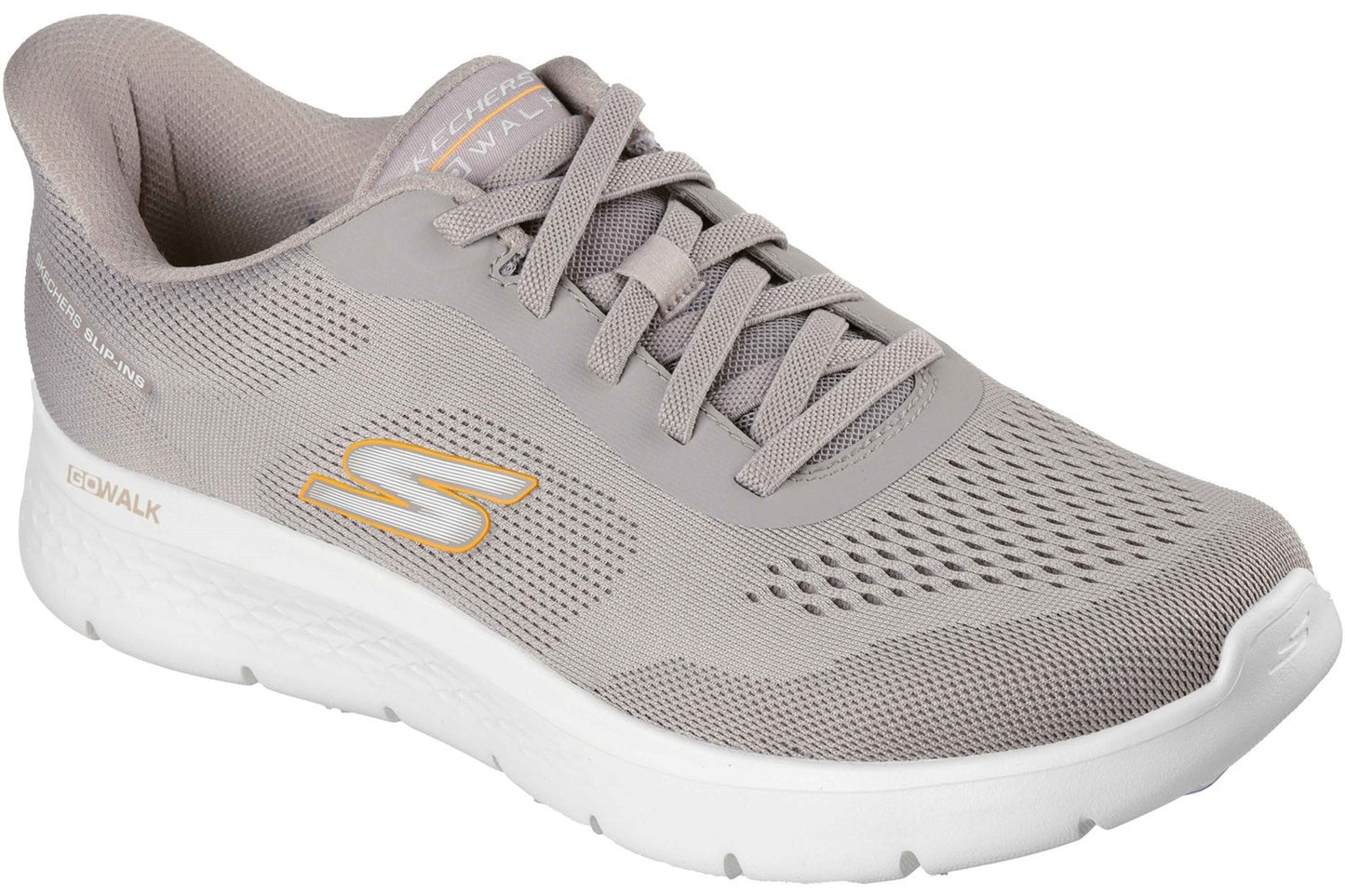 Skechers Slip-Ins Go Walk Flex Taupe Mens Trainers