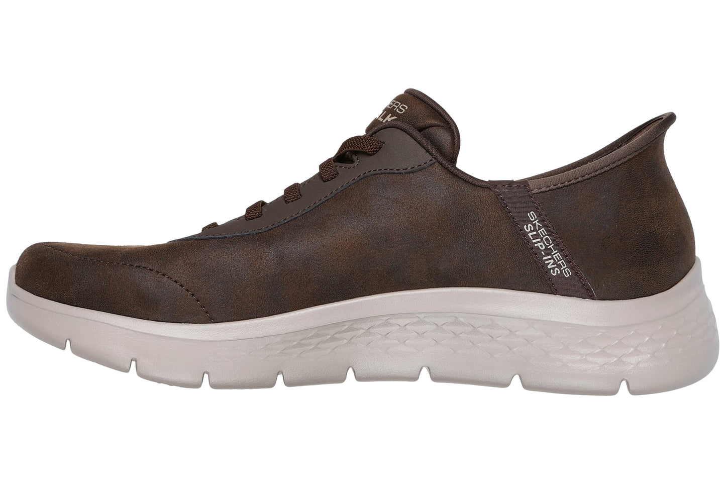 Skechers GO WALK Flex Smooth Motion Brown Mens Trainers