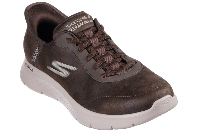 Skechers GO WALK Flex Smooth Motion Brown Mens Sports