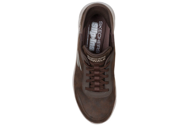 Skechers GO WALK Flex Smooth Motion Brown Mens Sports