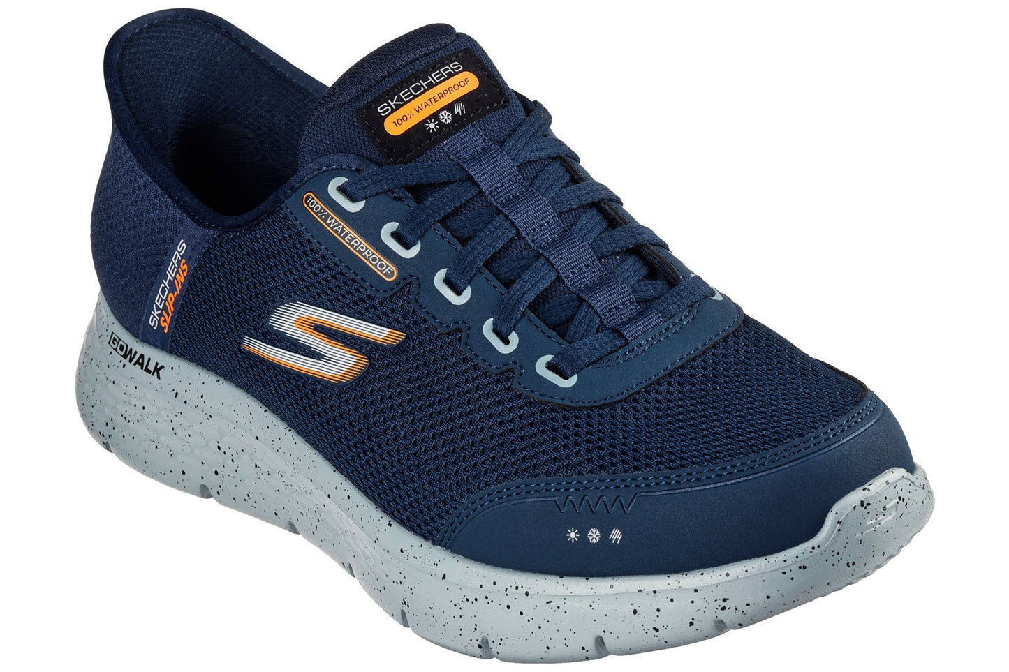 Skechers Slip-Ins Go Walk Flex Navy Mens Trainers