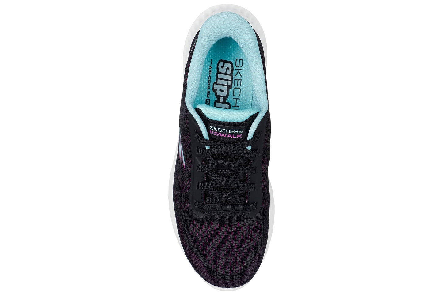 Skechers Go Walk Now Khloe Black/Purple Womens Sports