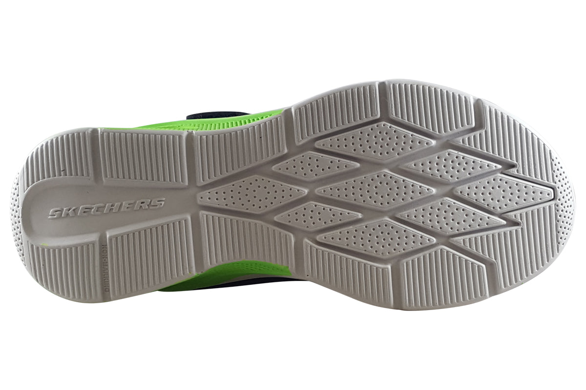 skechers gorvix  403773l navy lime trainers sole