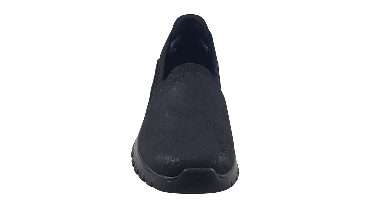 skechers graceful black trainers top