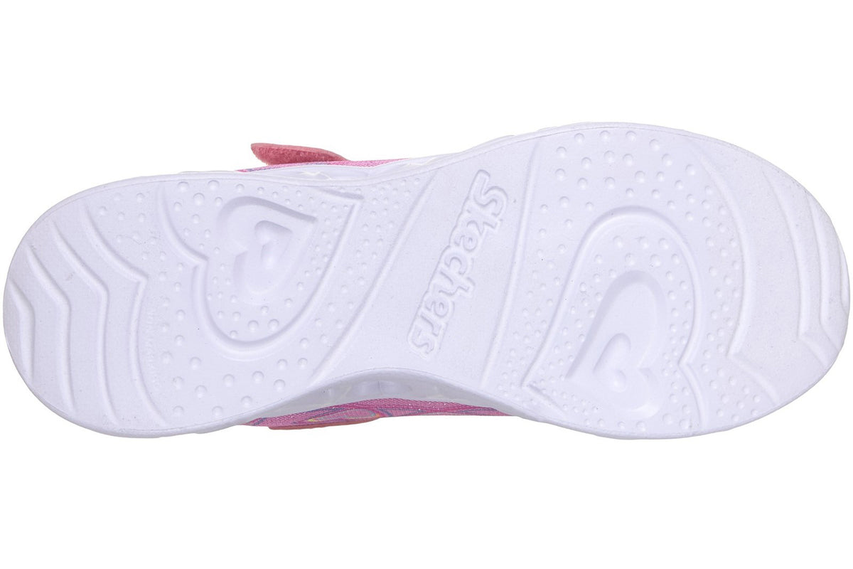 Skechers Heart Lights Bubble Love Light Pink/ Synthetic/ Trim Girls Sports