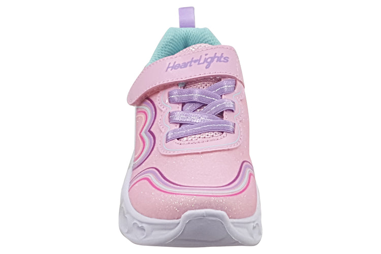 Skechers Heart Lights 302689N Light Pink/Multi Girls Sports