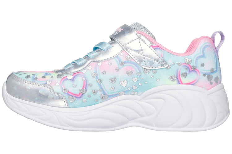 Skechers Heart Sparkles 303063L Girls Sports Silver/Multi