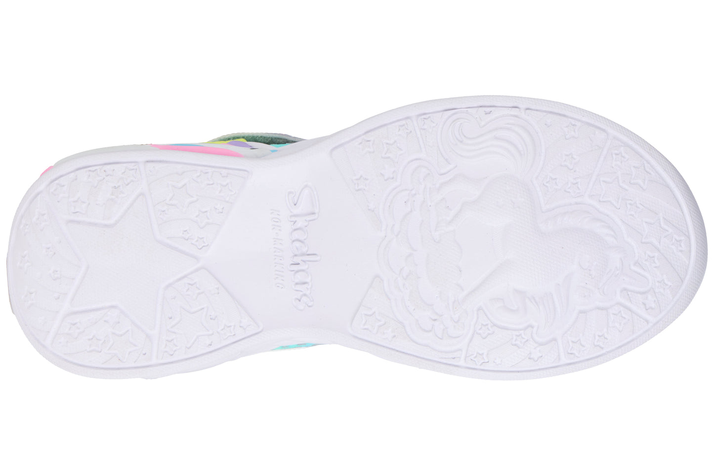Skechers Heart Sparkles 303063L Girls Sports Silver/Multi