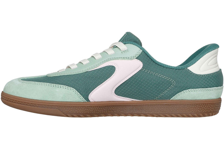 Skechers Slip-Ins Hotshot Everyday Green/Pink Womens Fashion Trainers
