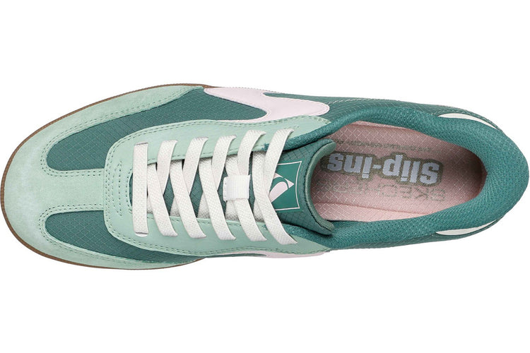 Skechers Slip-Ins Hotshot Everyday Green/Pink Womens Fashion Trainers