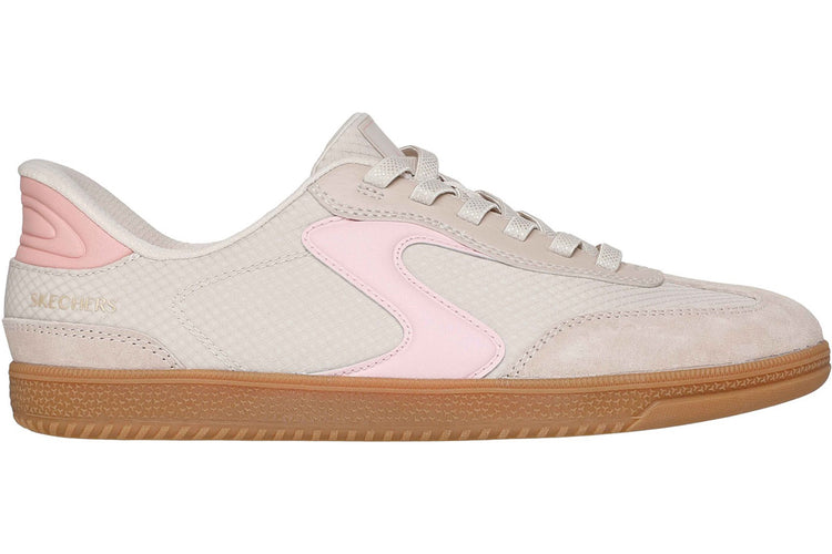 Skechers Slip-Ins Hotshot Everyday Natural/Pink Womens Fashion Trainers