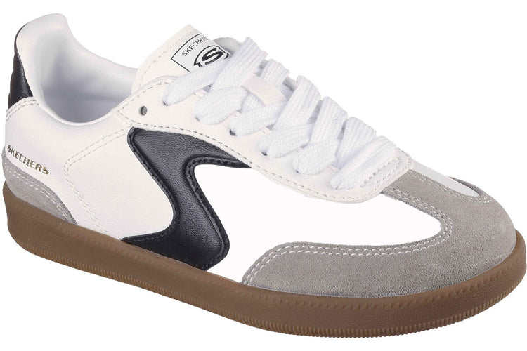 Skechers Hotshot Junior Varsity White/Black Boys Shoes